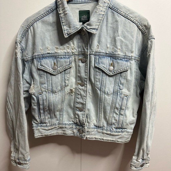 Wild Fable Dark Gray Jean Jacket - Picture 2 of 5